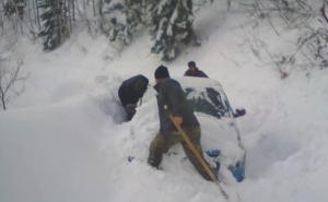 Foto: FUCZ / Zbog velikih snježnih padavina odsječena sela Luka i Krušev Do